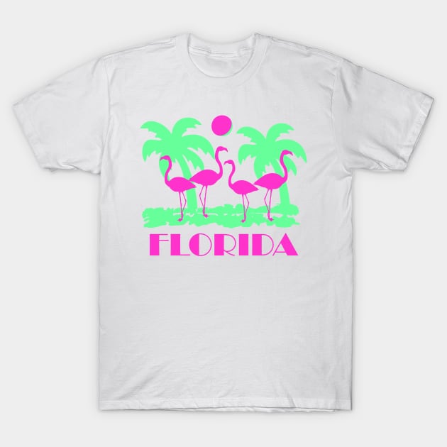 Florida Flamingos T-Shirt by Flippin' Sweet Gear